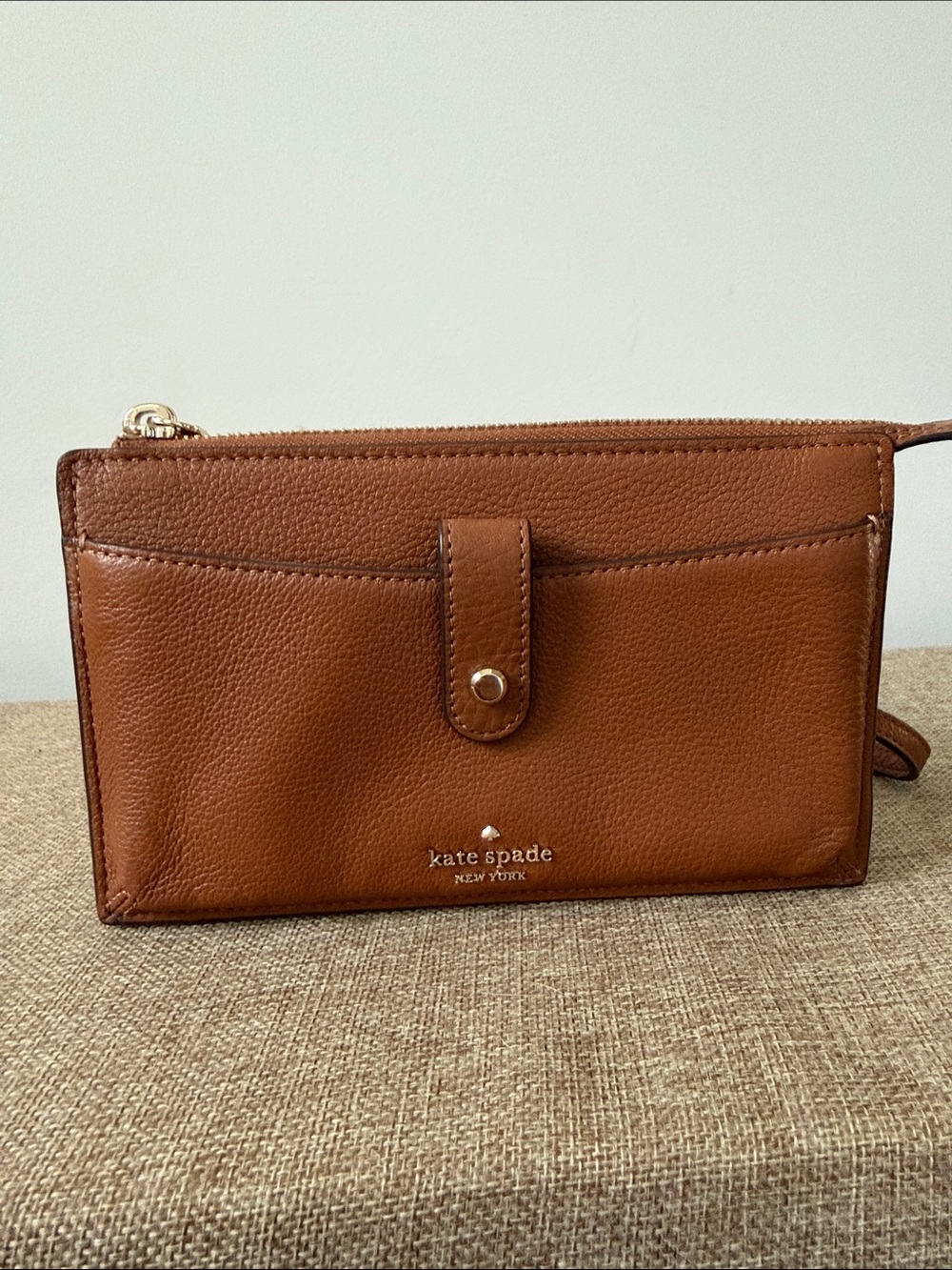 kate spade Cognac Leather Mini Crossbody